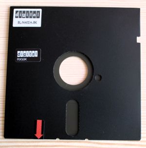 Picture of a single RX50 disk